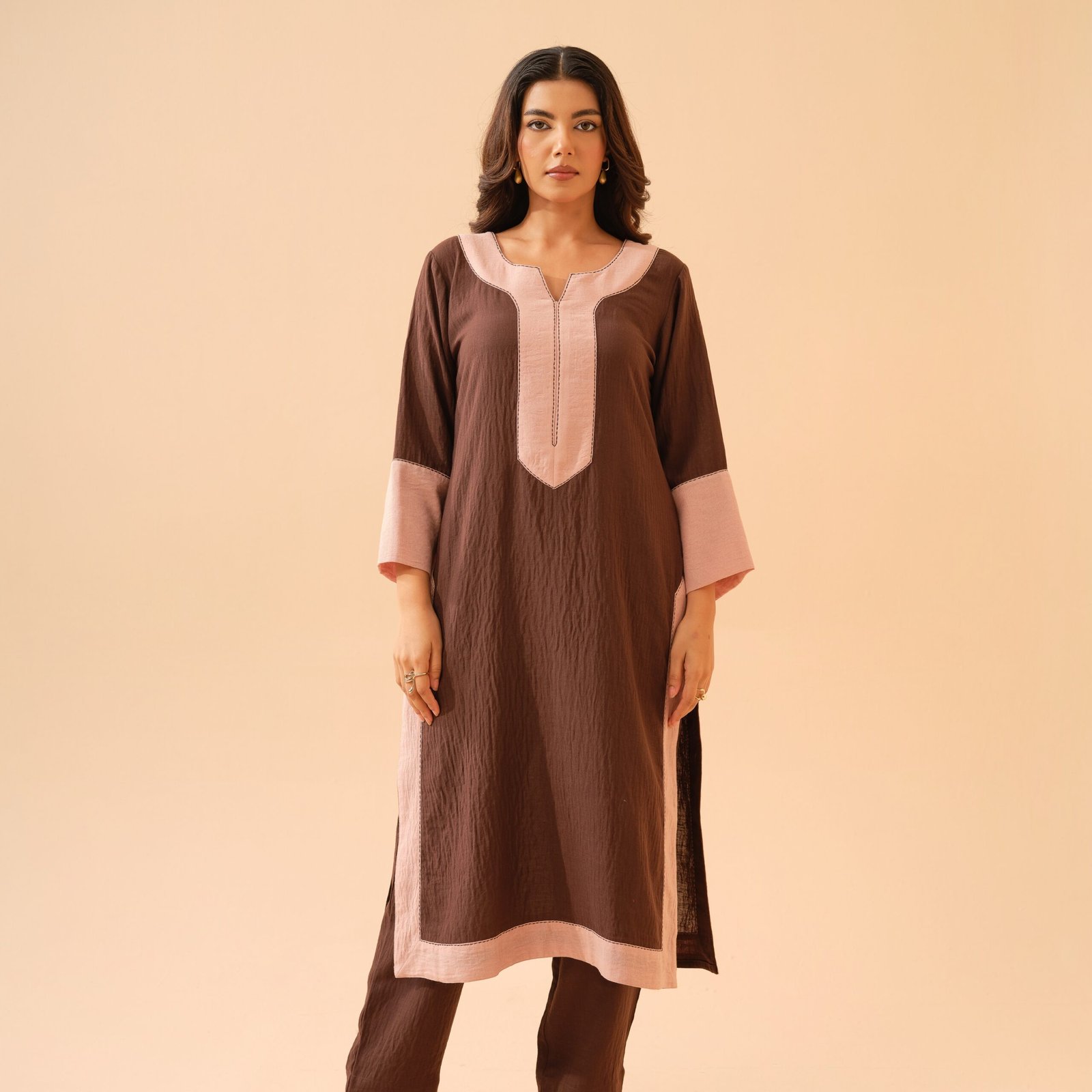 The Everyday Edit Chocolate Brown Co-ord Set- Set of 2