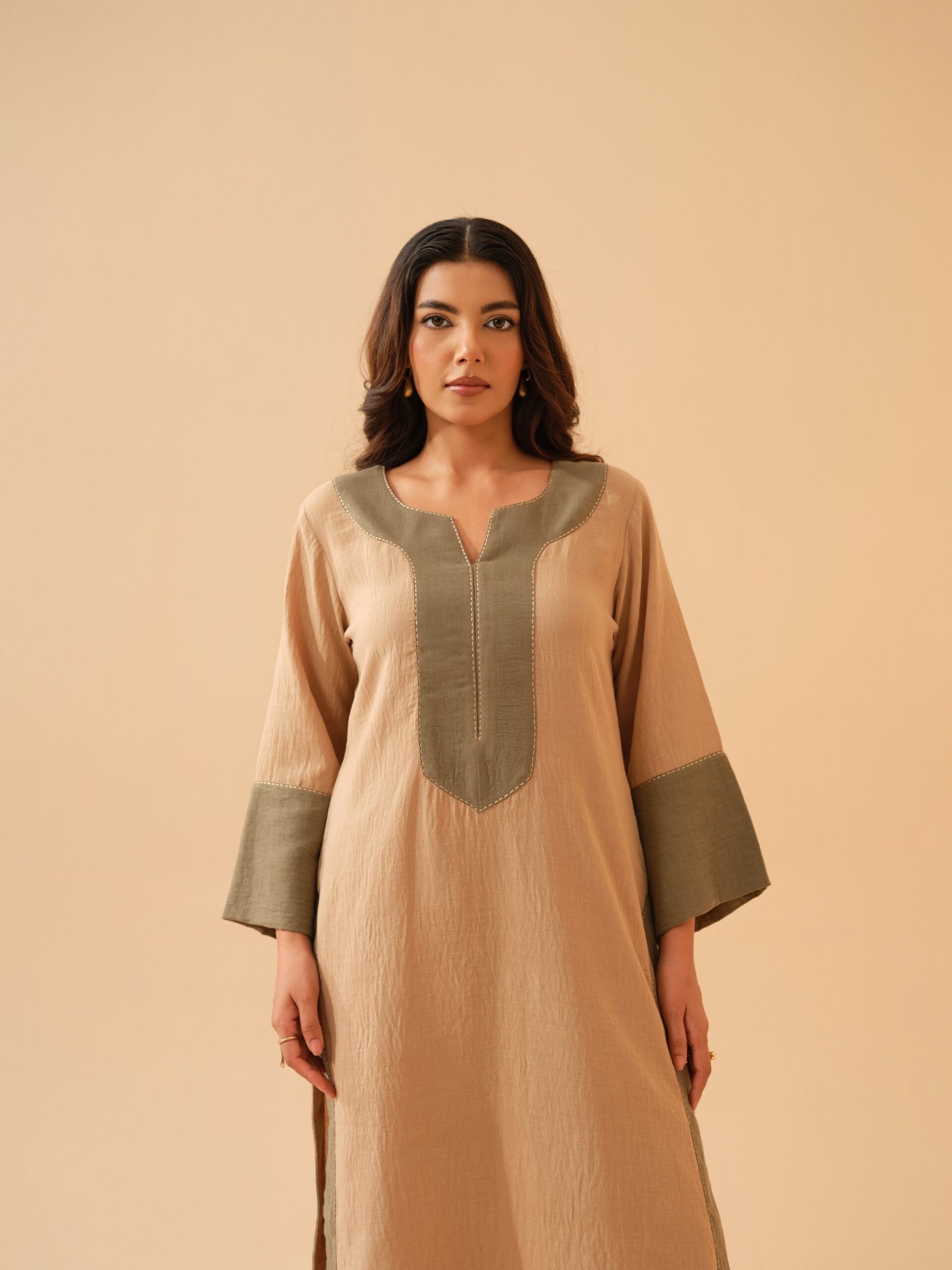 Warm Beige Co-ord Set- Set of 2