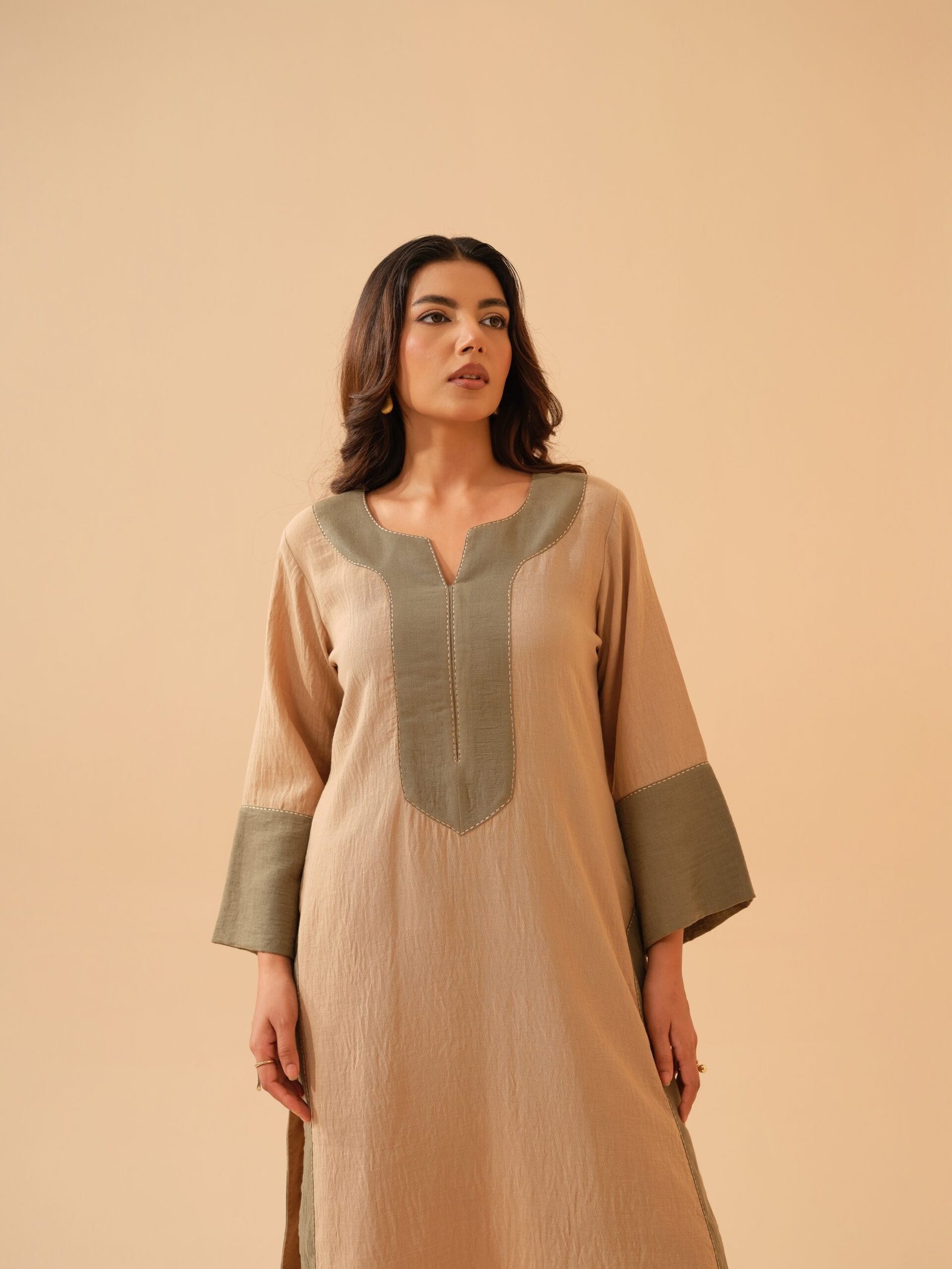 Warm Beige Co-ord Set- Set of 2