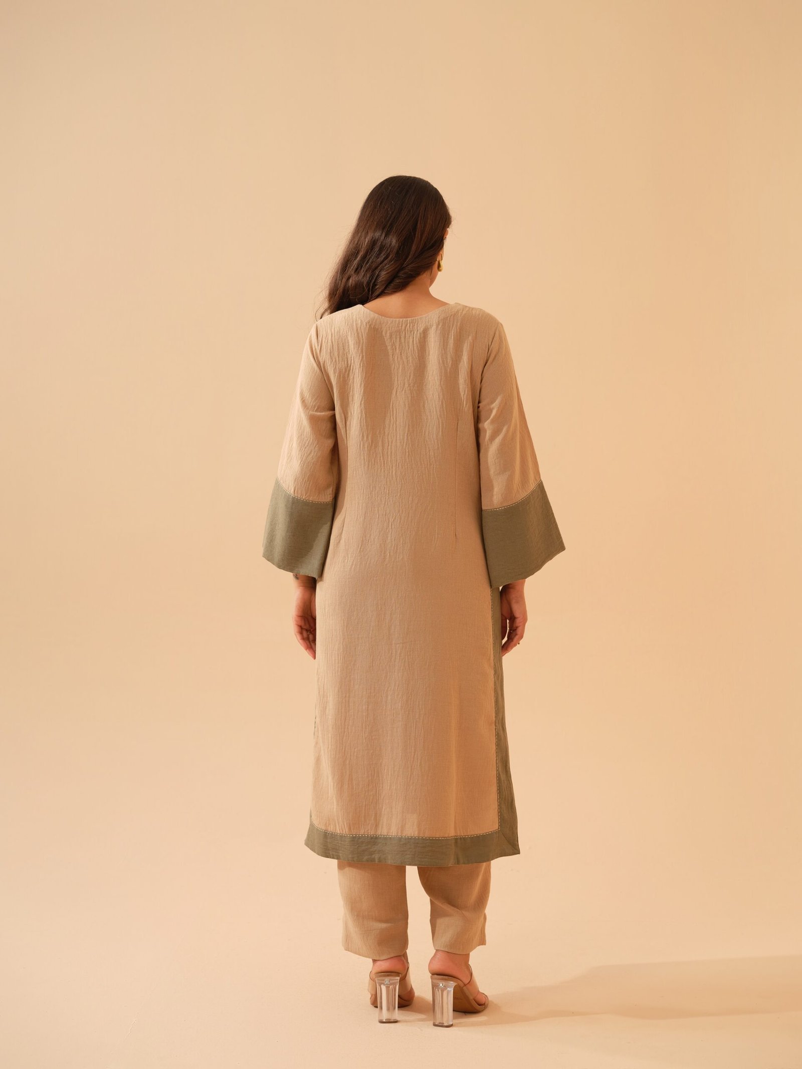 Warm Beige Co-ord Set- Set of 2