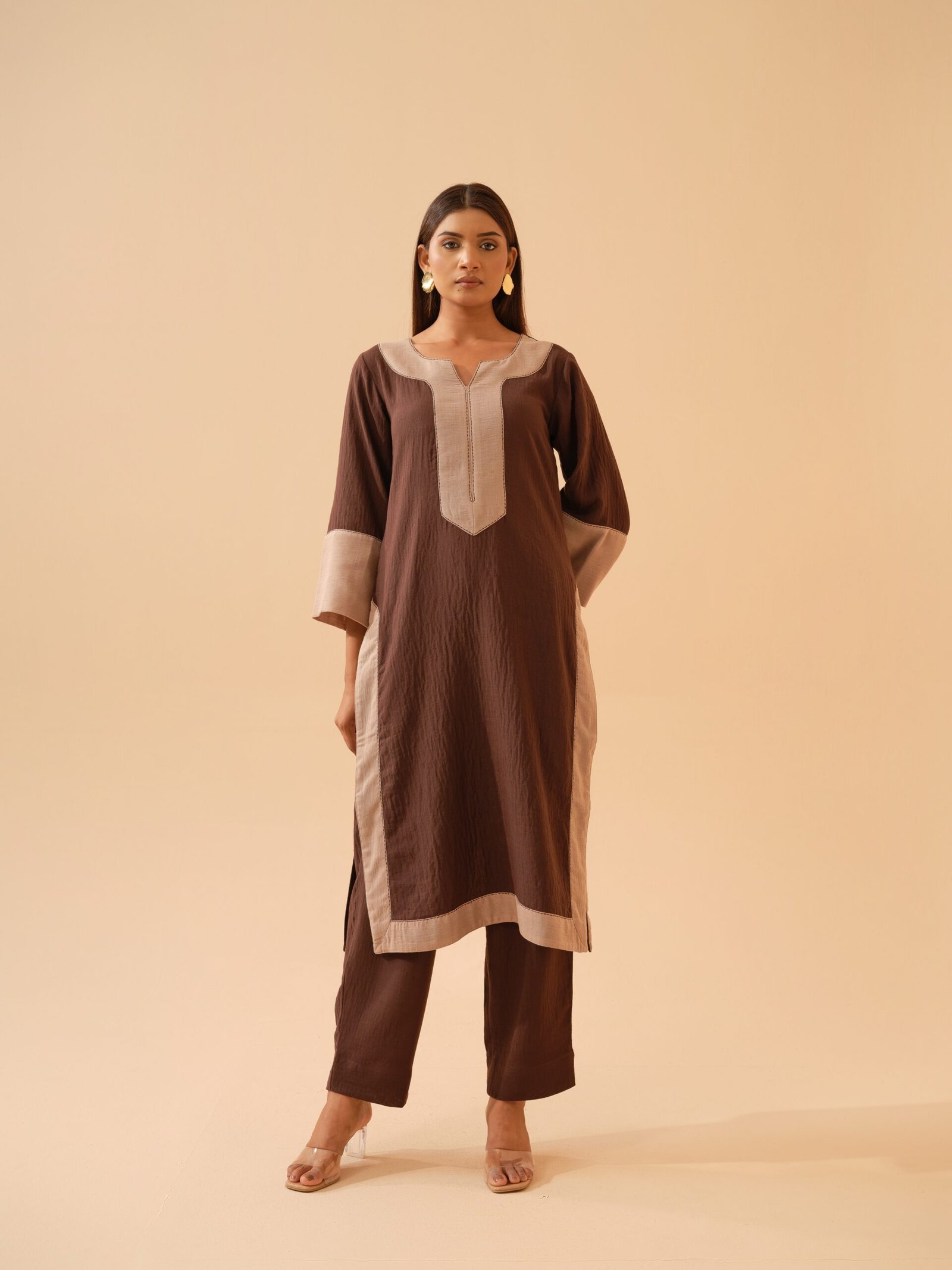 Brown Co-ord Set- Set of 2