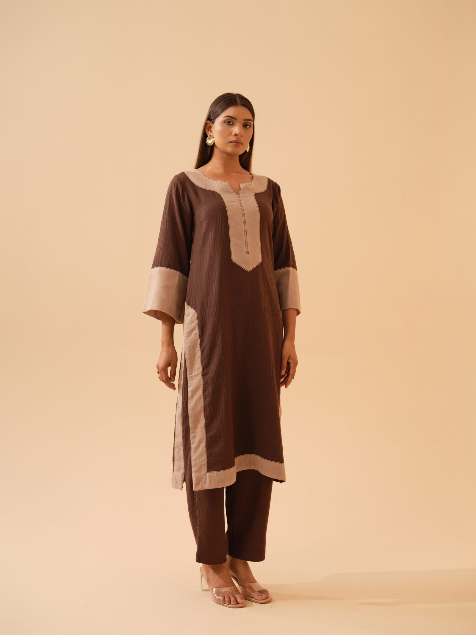 The Everyday Edit Brown Co-ord Set- Set of 2