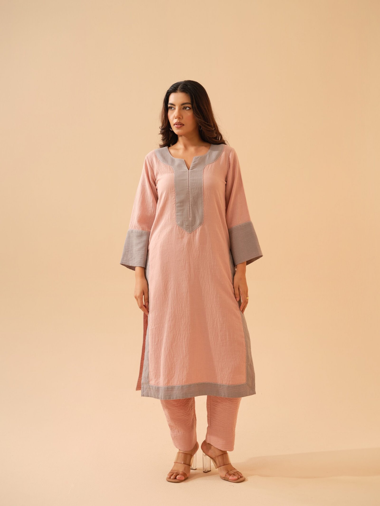 Rose Pink Co-ord Set- Set of 2