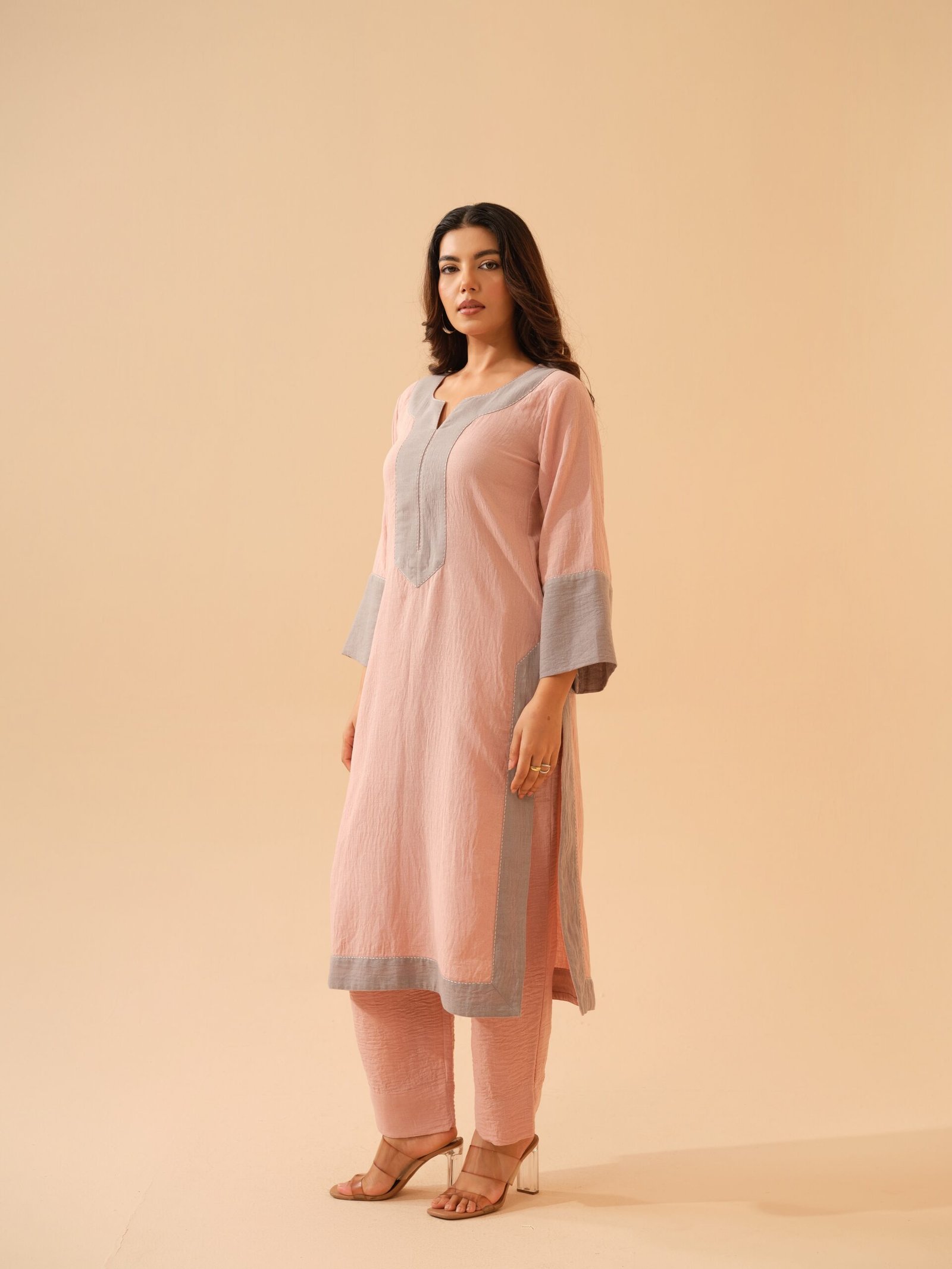Rose Pink Co-ord Set- Set of 2