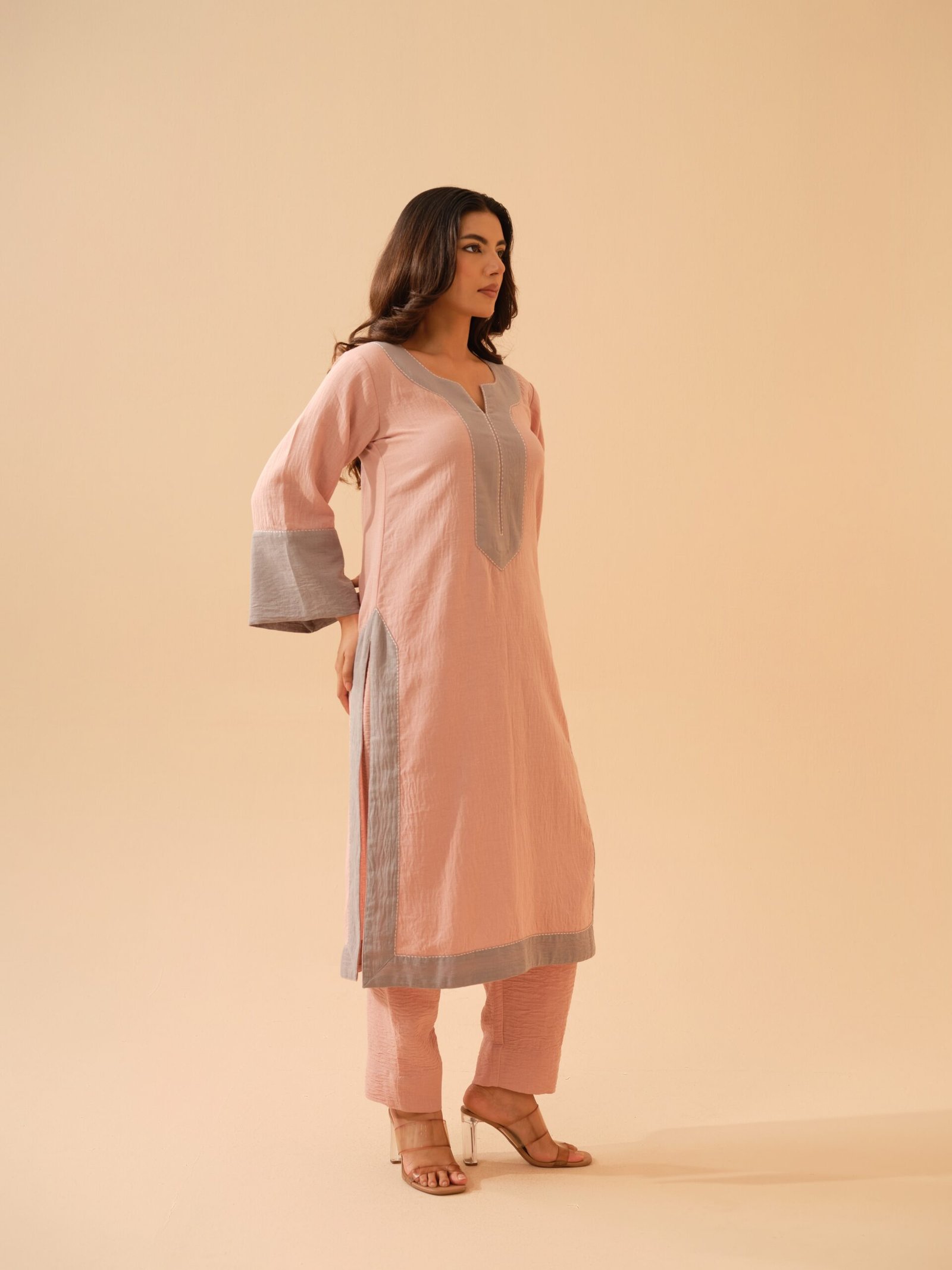 Rose Pink Co-ord Set- Set of 2